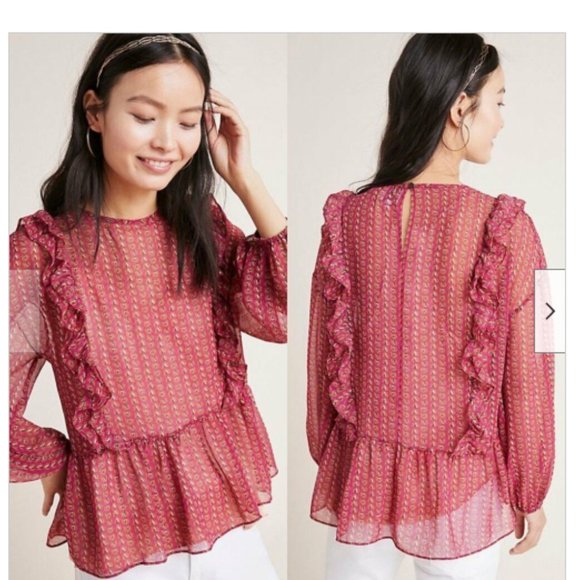 Anthropologie Tops - Anthropologie Misa Los Angeles Campania Ruffled Blouse Small